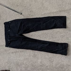 Levi black denim jeans